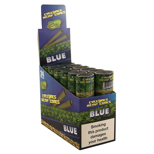 Cyclones Hemp Cones Blue (Box of 12x2)