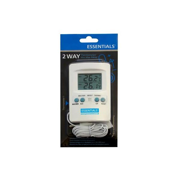 Essentials Digital 2 Way Thermometer/Min Max Meter