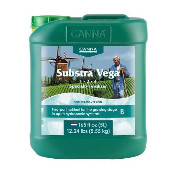 Canna Canna Substra Mineral Plant Nutrients - Soft Water Vega B 5L Nutrients