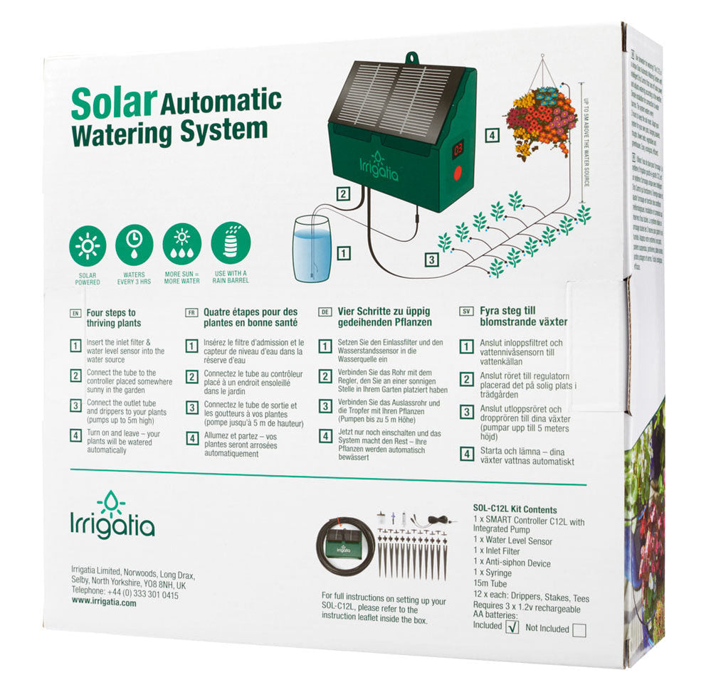Irrigatia C12 Solar Automatic Watering System — Grow Guru