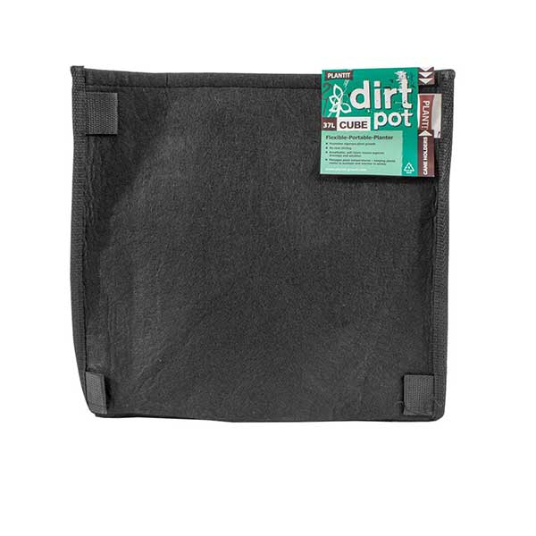 Plant!T PLANT!T Square Base DirtPot 26L - Pack of 10 Grow Bags Pots & Trays